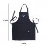 Avental Cozinha Chefe Algodo Azul 70X81cm