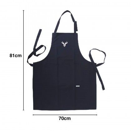Avental Cozinha Chefe Algodo Azul 70X81cm