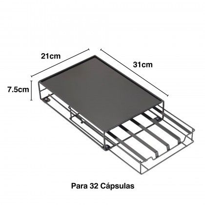 Suporte Metal 32 Cpsulas Caf 21X31X7.5cm