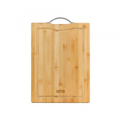 Tábua Cortar Bambu Asa Metal 50X35X1.5cm Tábua Cortar Bambu Asa Metal 50X35X1.5cm