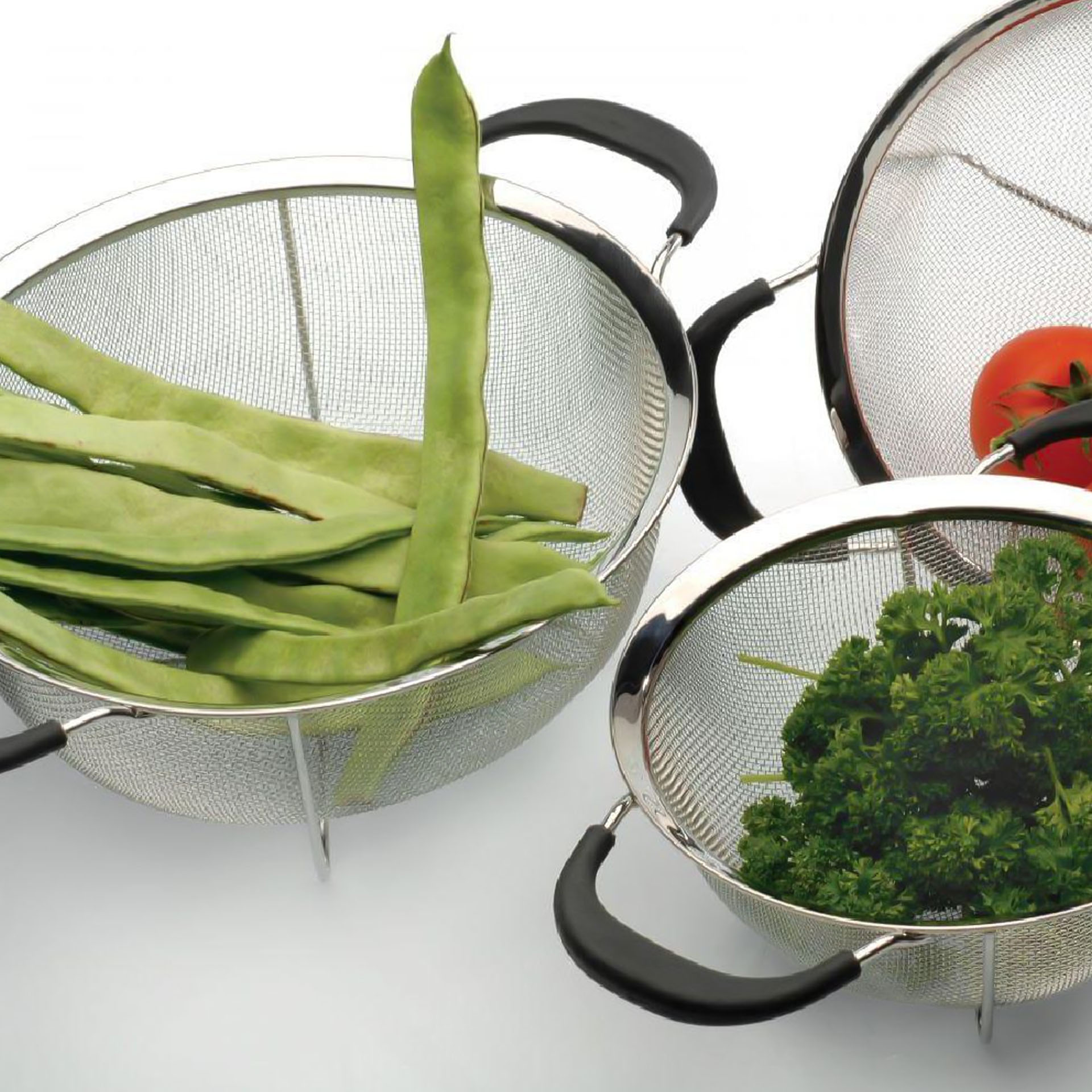 Escorredor Legumes Inox Asas Soft 22.5cm