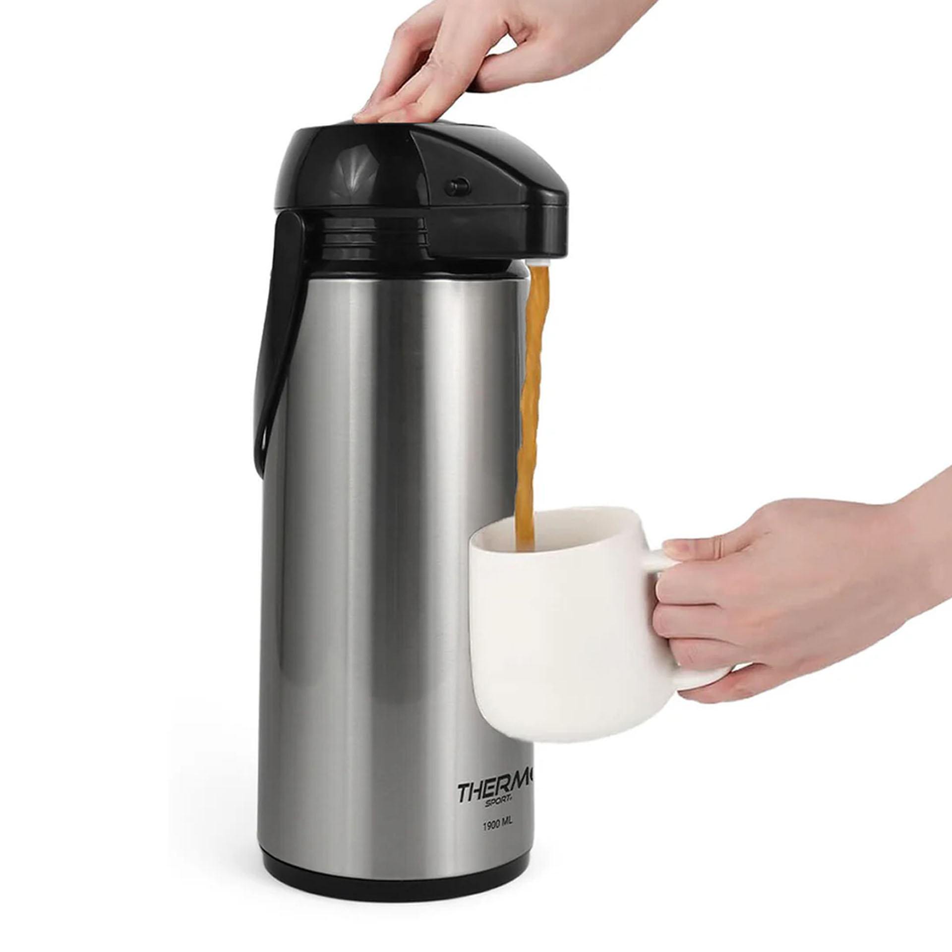 Termo Sifão Inox 1900ml 17X13X36cm
