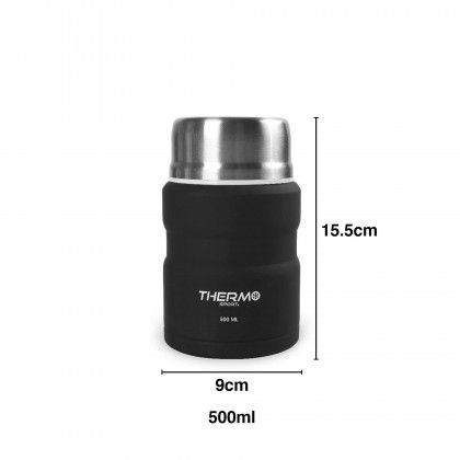 Termo Slidos Inox Redondo 500ml 9X15.5cm