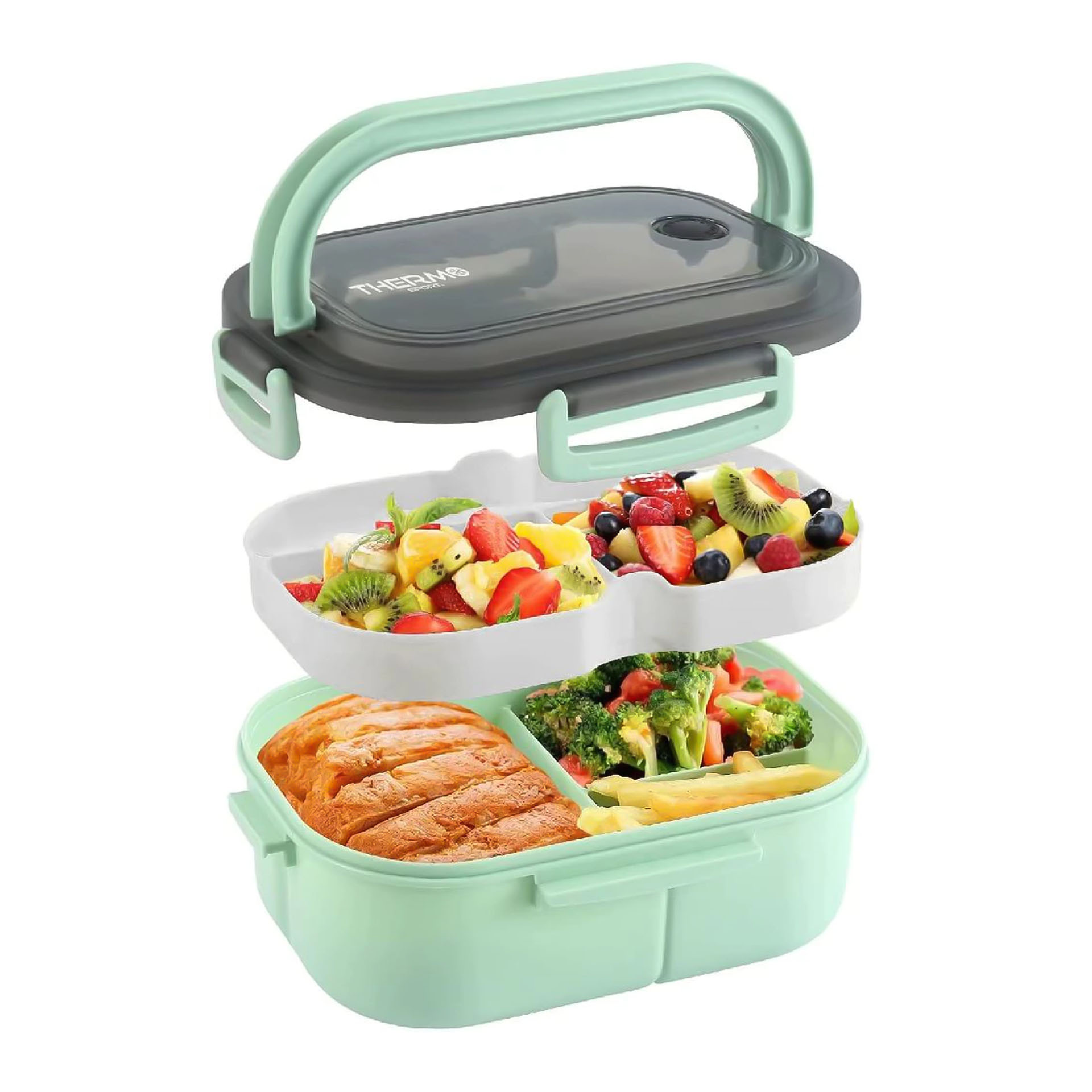 Caixa Hermética 6 Divisões 1200ml 21X14.6X8.6cm