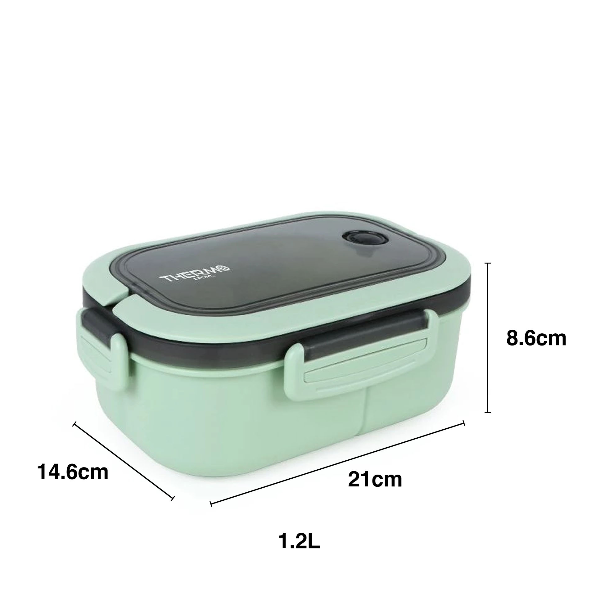 Caixa Hermética 6 Divisões 1200ml 21X14.6X8.6cm