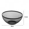 Fruteira Metal Redondo Preta 26X12.5cm Fruteira Metal Redondo Preta 26X12.5cm