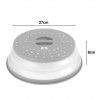 Tampa para Prato Microondas Dobrvel Redondo 27X8cm