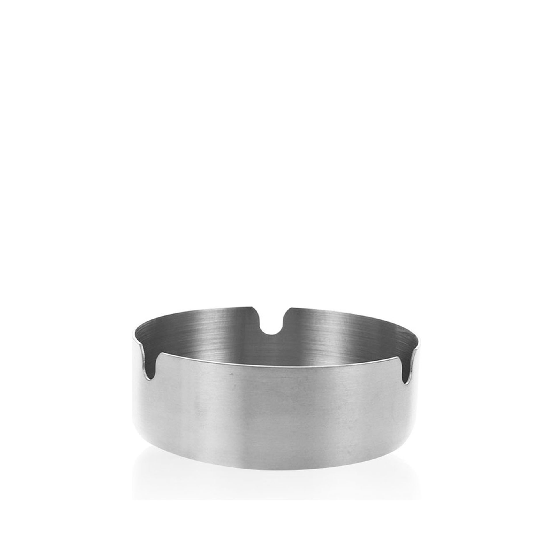 Cinzeiro Inox Redondo Cinzento 8X3cm