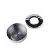 Cinzeiro Inox Redondo Cinzento 11X3cm