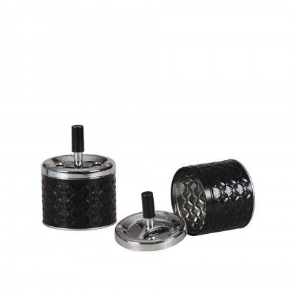 Cinzeiro Push Diamond Redondo 9.2X12cm