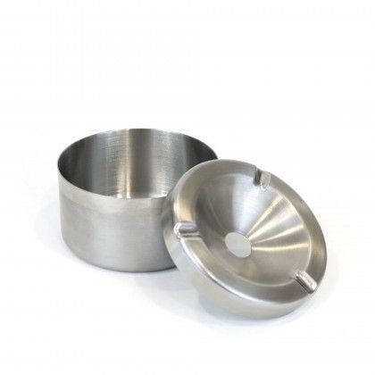 Cinzeiro gua Inox Redondo 10X5.5cm