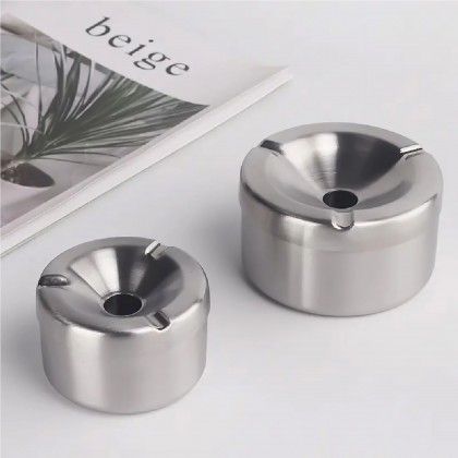 Cinzeiro gua Inox Redondo 10X5.5cm