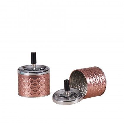 Cinzeiro Push Diamond Redondo 9.2X12cm