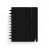 Caderno Ingeniox Pautado A4 Cor Slida Preto 80F 100gr