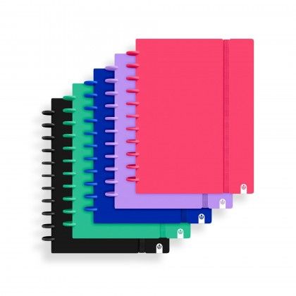 Caderno Ingeniox Pautado A4 Cor Slida Preto 80F 100gr