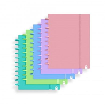 Caderno Ingeniox Pautado A4 Pastel Menta 80F 100gr