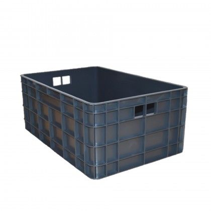 Caixa Contentora Fechada Cinza 47l 60X40X25cm