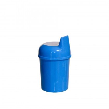 Copo Biberon Plstico Azul 130ml 6.3X10.3cm