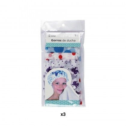 Touca para Duche Pl�stico Pack 3