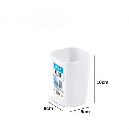 Copo Porta Escova Elsa 8X8X10cm
