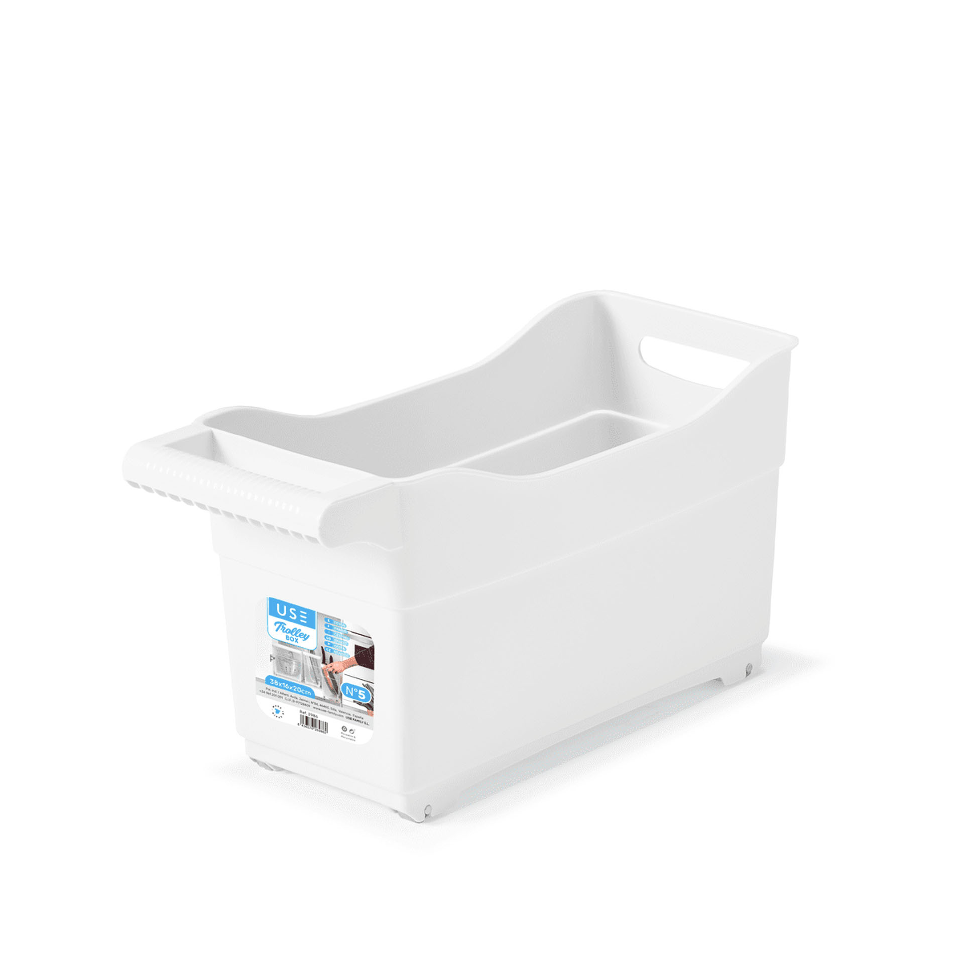 Organizador Trolley Branco 38X16X20cm