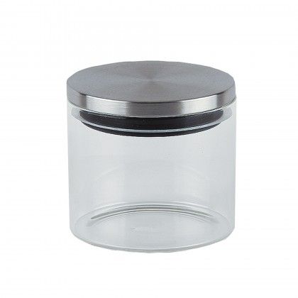 Frasco Vidro Tampa Metal 500ml 10.3X9cm Frasco Vidro Tampa Metal 500ml 10.3X9cm