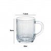 Caneca Vidro Redondo 250ml 7.2X9cm