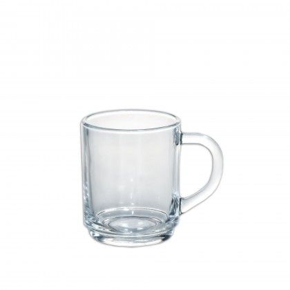 Caneca Vidro Redondo 250ml 7.2X9cm Caneca Vidro Redondo 250ml 7.2X9cm