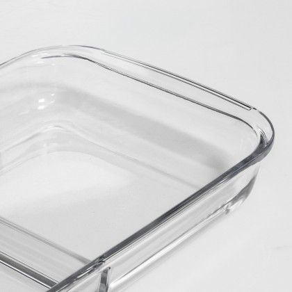 Assadeira Vidro com Divisória 39X23.5X5.5cm Assadeira Vidro com Divisória 39X23.5X5.5cm
