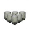 Copo sem P� Stripes Cinzento 250ml 7.5X9.5cm Pack 6