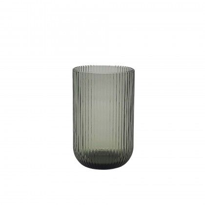 Copo sem Pé Stripes Cinzento 400ml 8X12.8cm Pack 6 Copo sem Pé Stripes Cinzento 400ml 8X12.8cm Pack 6