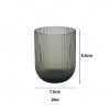 Copo sem P� Stripes Cinzento 250ml 7.5X9.5cm Pack 6