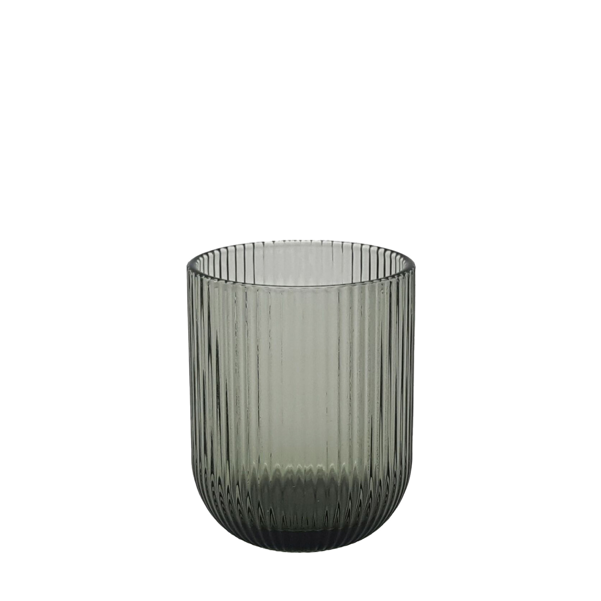 Copo sem Pé Stripes Cinzento 250ml 7.5X9.5cm Pack 6