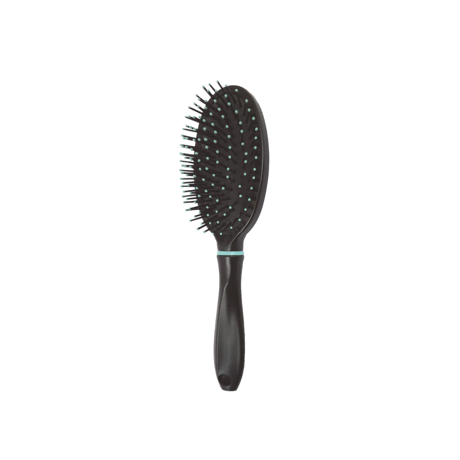 Escova Cabelo Oval Preto / Azul 23cm