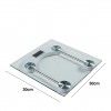 Balança Digital Wc Led Transparente 180kg 30X30cm Balança Digital Wc Led Transparente 180kg 30X30cm