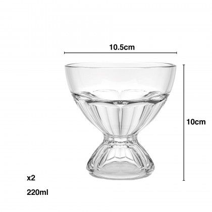 Taça Sobremesa 220ml 10.5X10cm Pack 2 Taça Sobremesa 220ml 10.5X10cm Pack 2