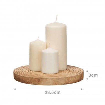 Base Madeira Redonda 28.5X3cm Base Madeira Redonda 28.5X3cm