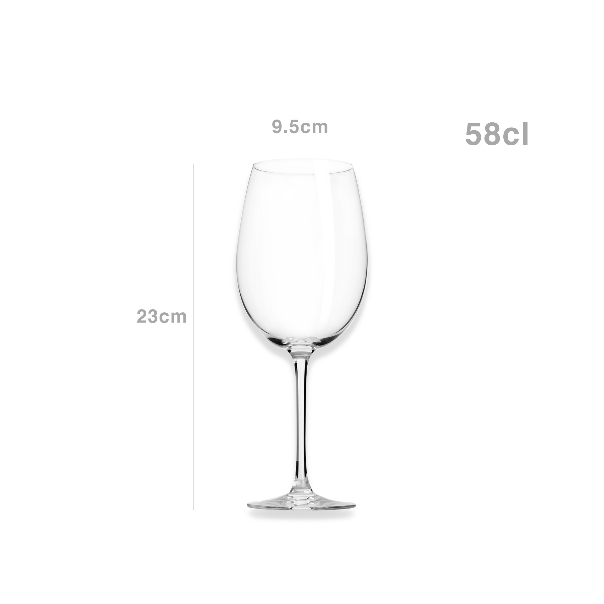 Copo com Pé C&S Cabernet 58cl Pack 6