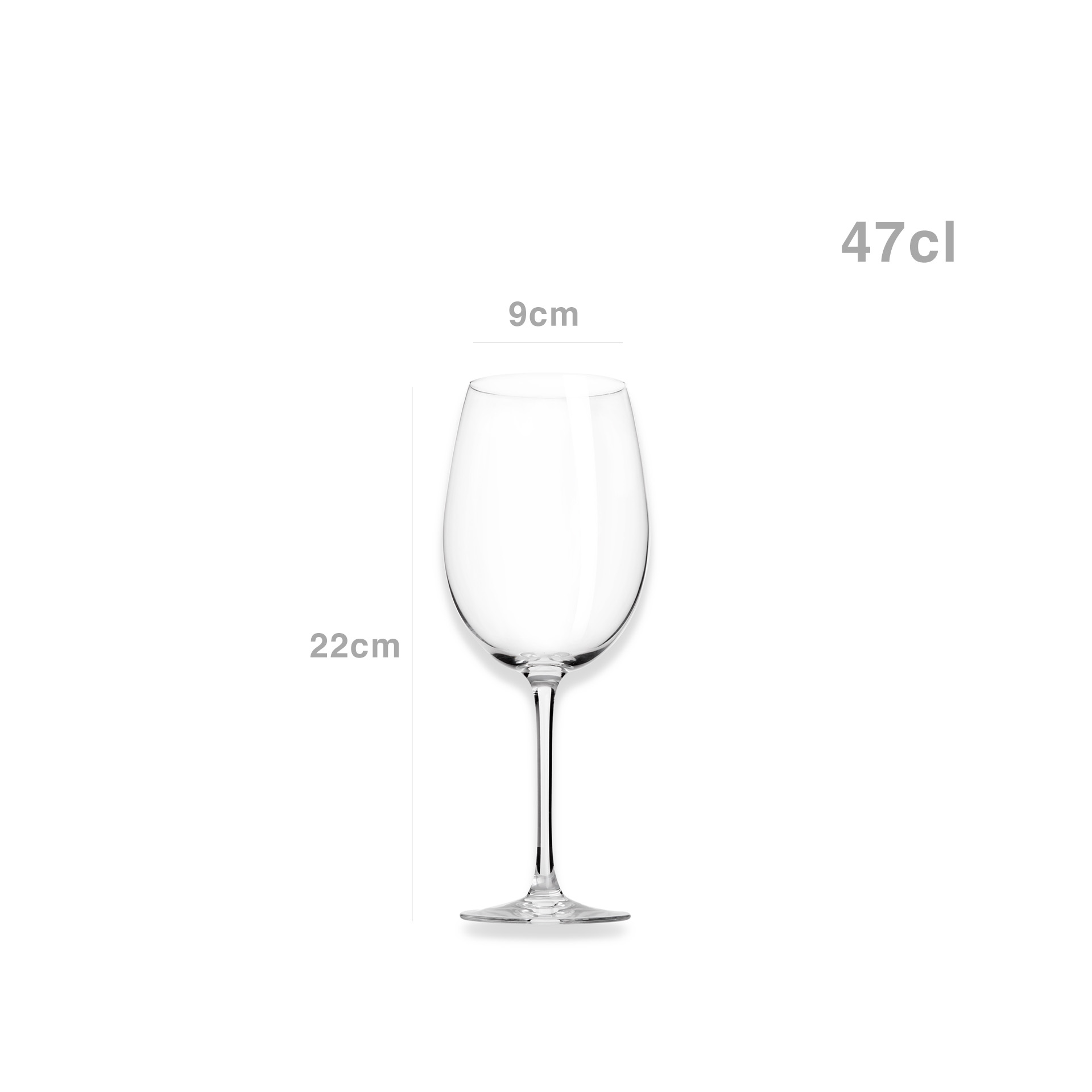 Copo com Pé C&S Cabernet 47cl Pack 6