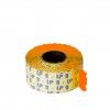 Rolo Etiquetas Laranja Fluorescente 26X12mm