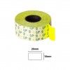 Rolo Etiquetas Amarelo Fluorescente 26X16mm