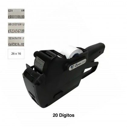 Mquina Etiquetar Open C20A 20 Dgitos Alfanumricos