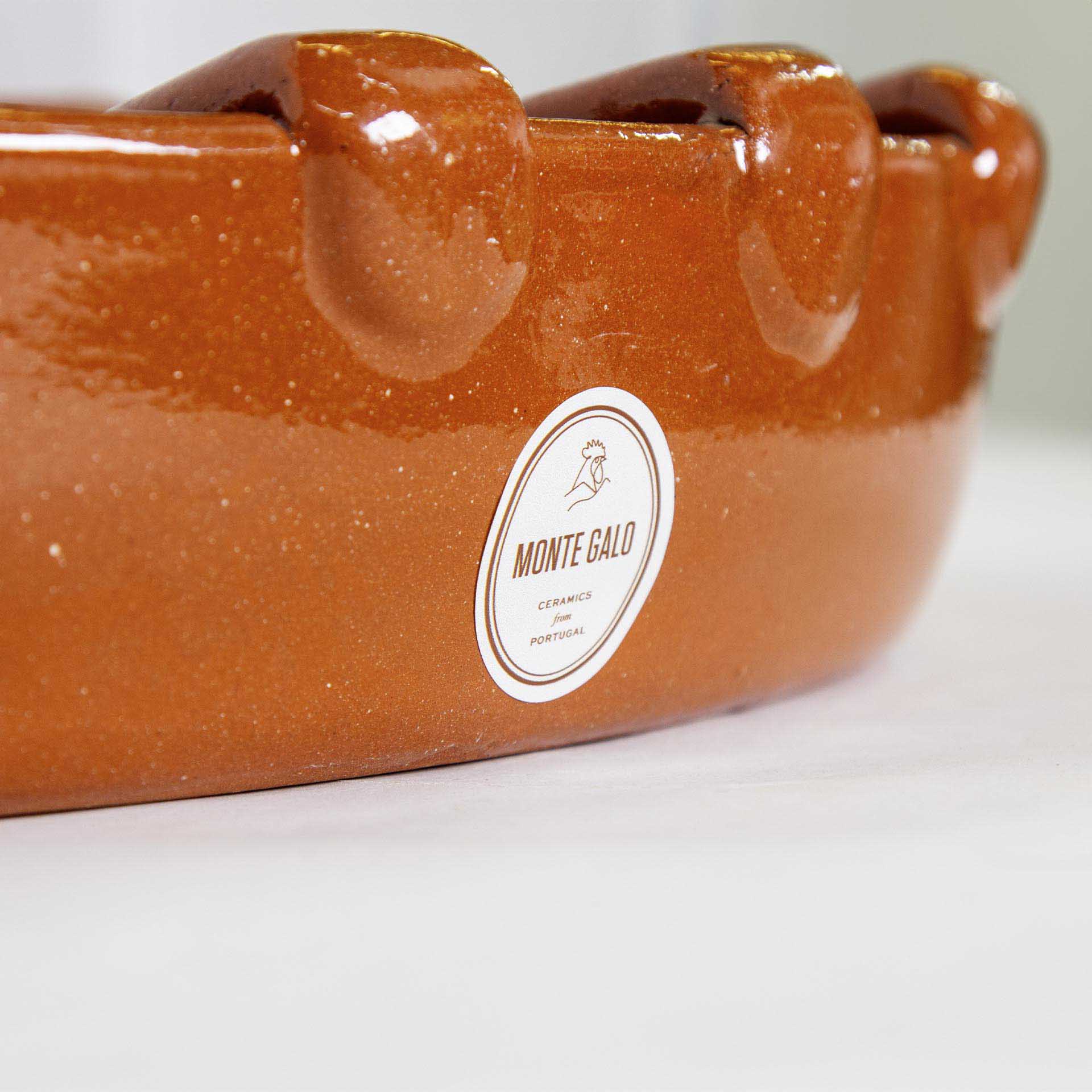 Assador Chouriços Barro Liso N.1 25X12.5X4cm