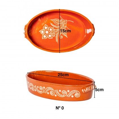Assadeira Barro Regional Oval N.0 25X15X5cm Assadeira Barro Regional Oval N.0 25X15X5cm