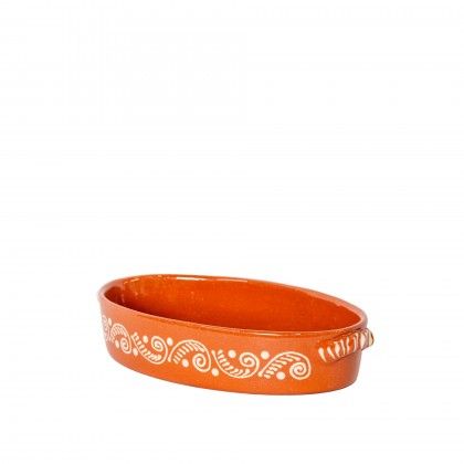 Assadeira Barro Regional Oval N.0 25X15X5cm Assadeira Barro Regional Oval N.0 25X15X5cm