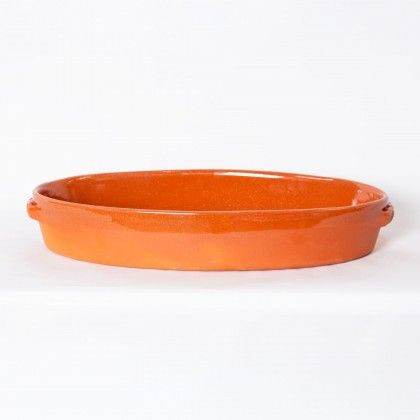 Assadeira Barro Liso Oval N.0 25X15X5cm