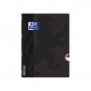 Caderno Agrafado Oxford Openflex A4 48 Folhas Pautado Preto