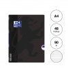 Caderno Agrafado Oxford Openflex A4 48 Folhas Pautado Preto