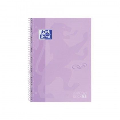 Caderno Espiral Capa Dura Oxford Touch A4 80 Folhas Pautado Pastel