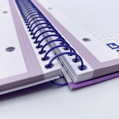Caderno Espiral Capa Dura Oxford Touch A4 80 Folhas Pautado Pastel